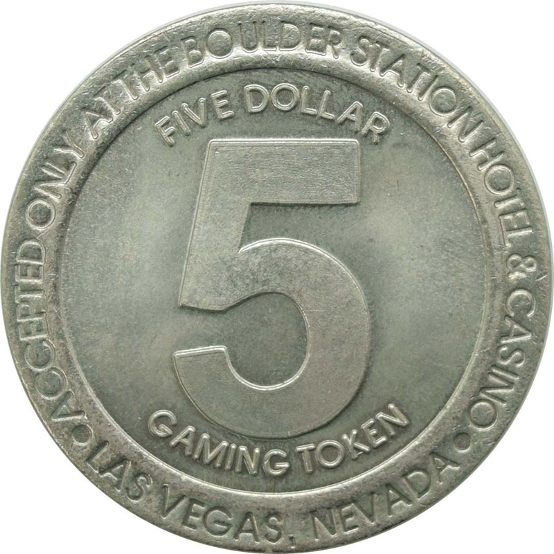 Boulder Station Casino Las Vegas Nevada $5 Token 1994