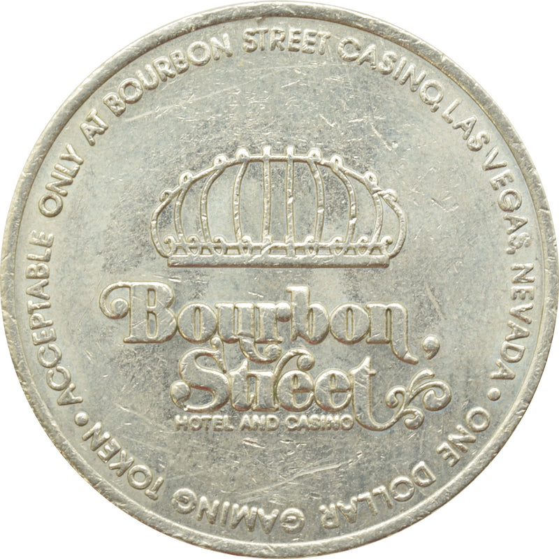 Bourbon Street Casino Las Vegas Nevada $1 Token 1988