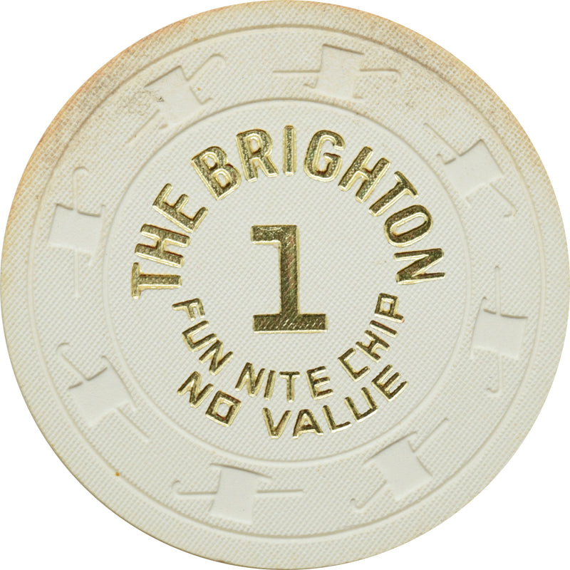 The Brighton Casino Atlantic City New Jersey $1 NCV Fun Nite Chip