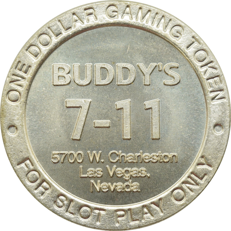 Buddy's 7-Eleven Las Vegas NV $1 Token 1996