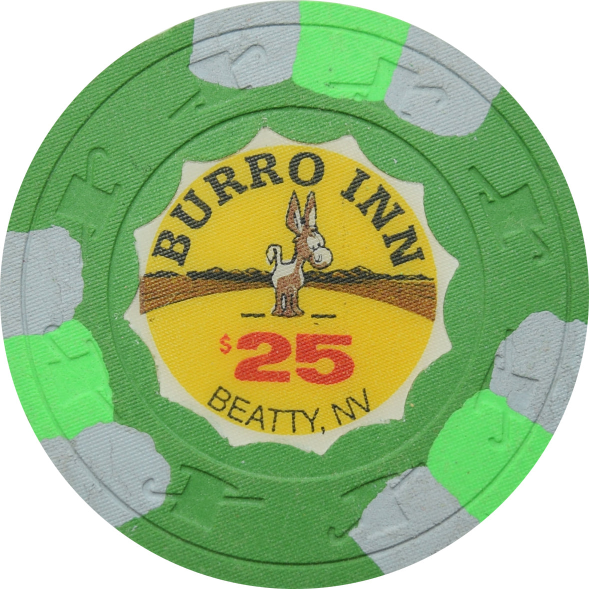 Burro Inn Casino Beatty Nevada $25 Chip 1990