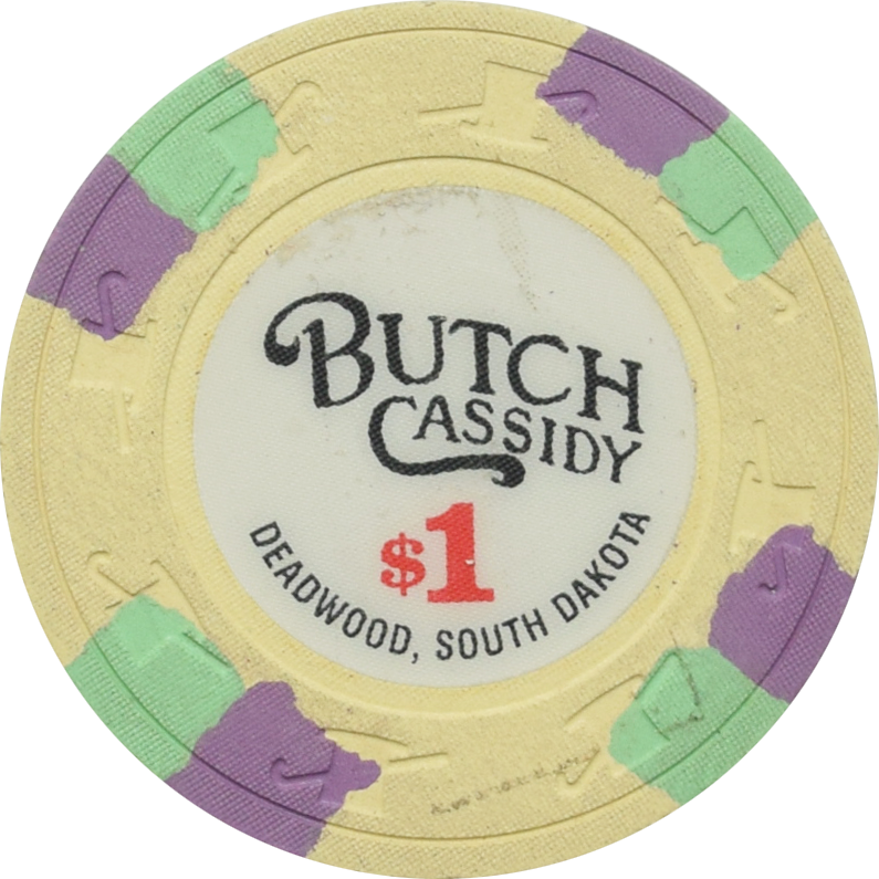 Butch Cassidy Casino Deadwood South Dakota $1 Chip