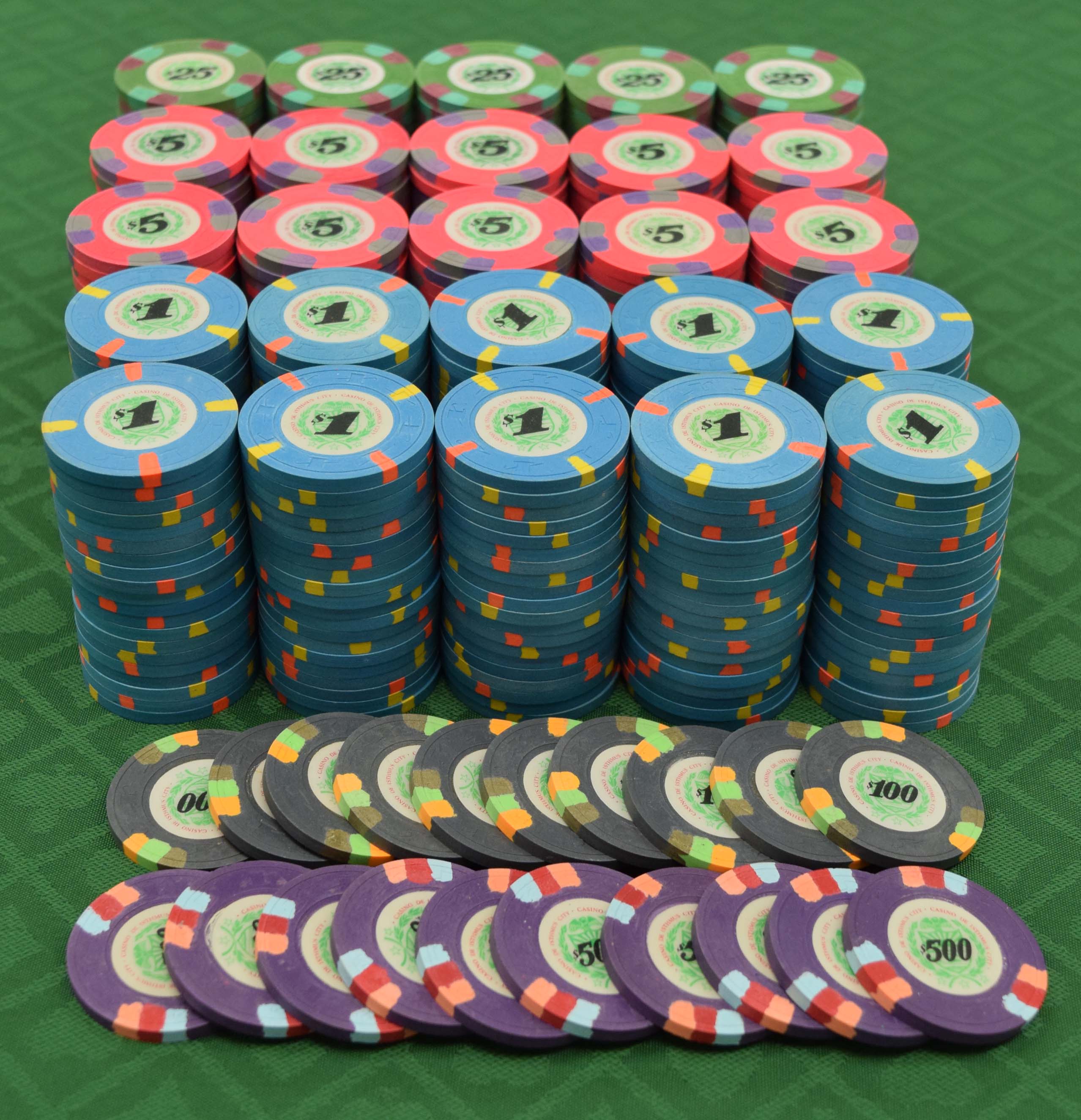 520 Casino de Isthmus City Paulson Used Chip Set