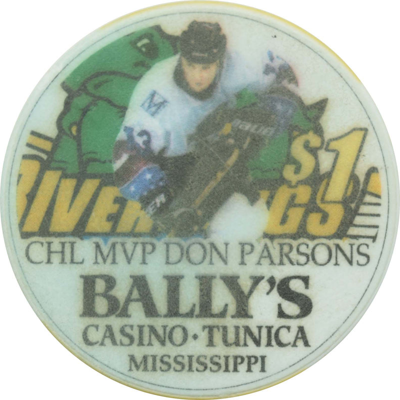 Bally's Saloon & Gambling Hall Casino Tunica Mississippi $1 CHL MVP Don Parsons Chip