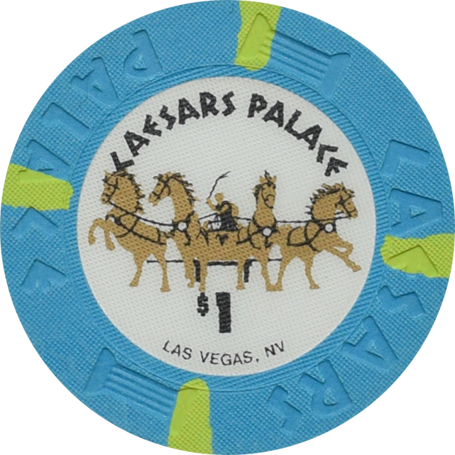 Caesars Palace Casino Las Vegas Nevada $1 Textured Inlay Chip 1993