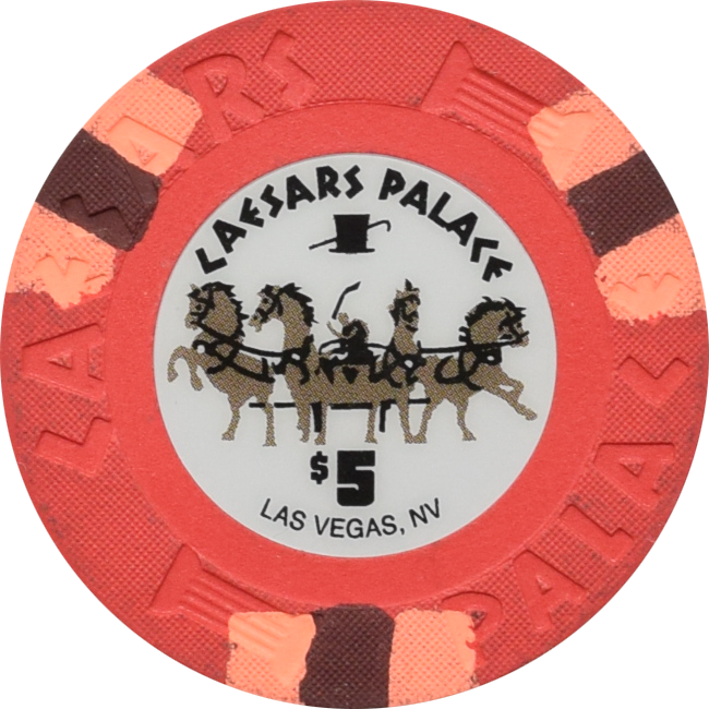 Caesars Palace Casino Las Vegas Nevada $5 Chip 2013