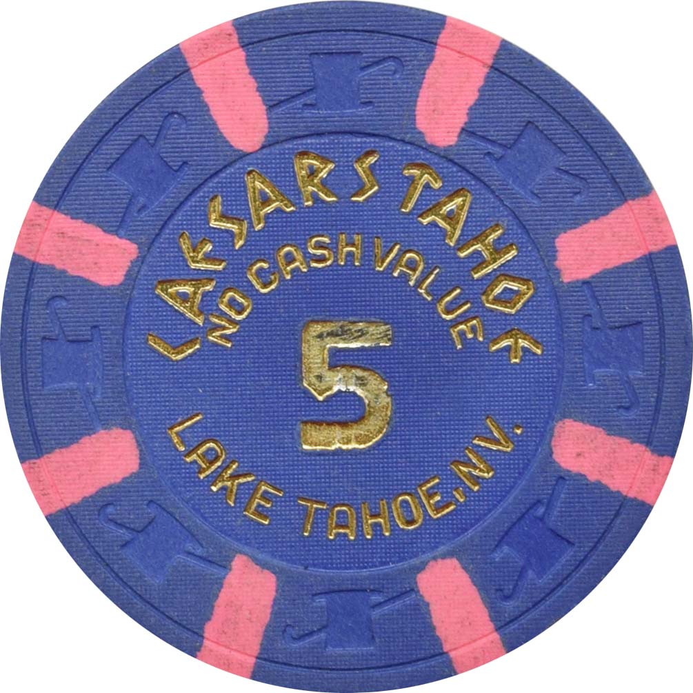 Caesars Tahoe Casino Lake Tahoe Nevada $5 NCV Chip 1980s