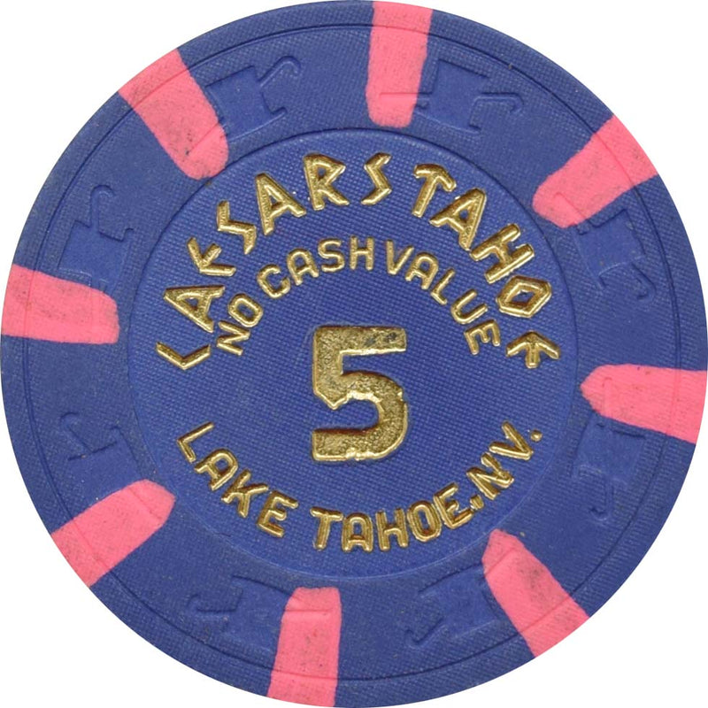 Caesars Tahoe Casino Lake Tahoe Nevada $5 NCV Chip 1980s