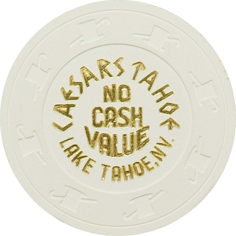 Caesars Tahoe Casino Lake Tahoe Nevada White NCV Chip 2000