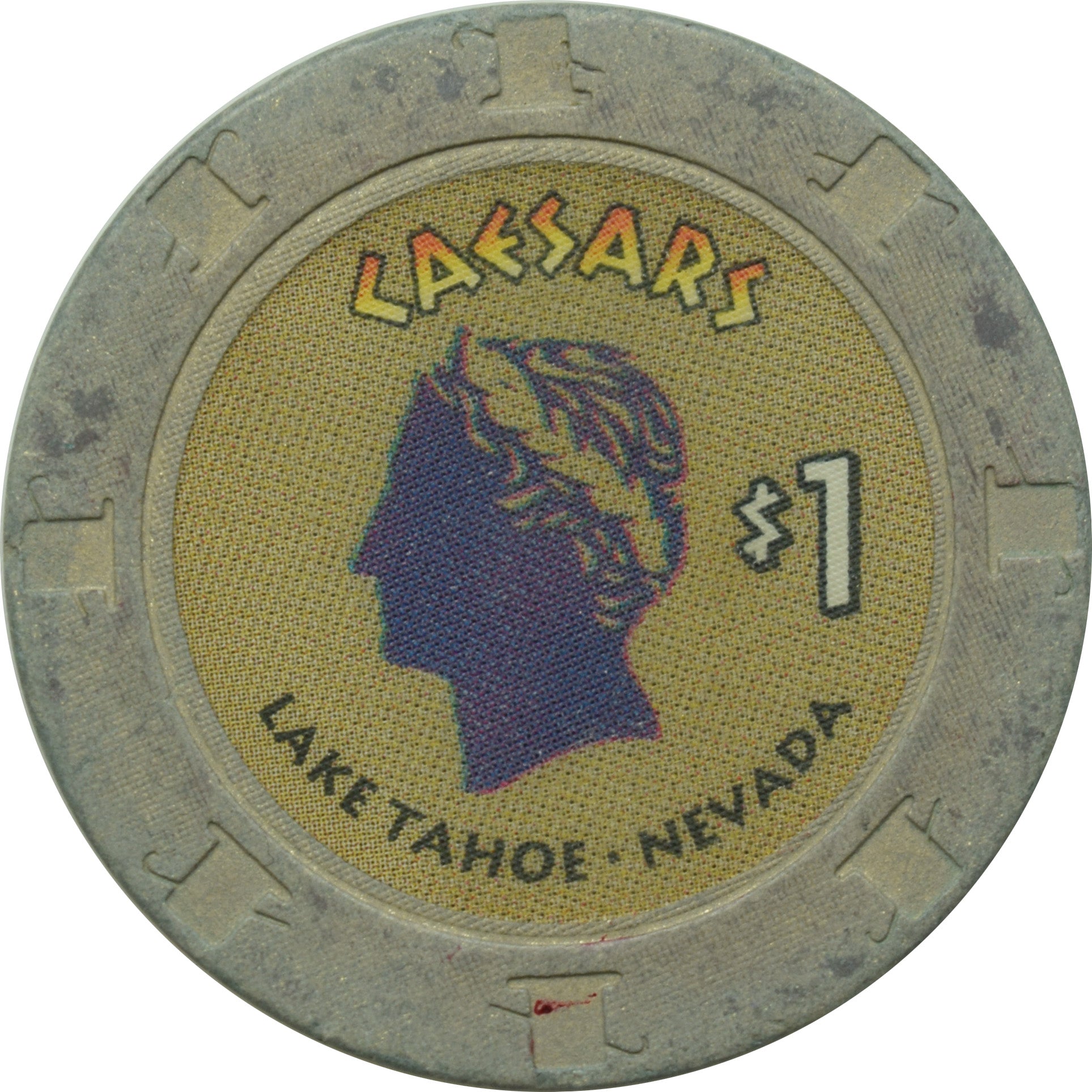 Caesars Tahoe Casino Lake Tahoe NV $1 Chip 1997