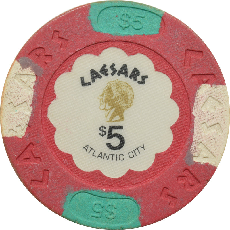 Caesars Casino Atlantic City New Jersey $5 Chip