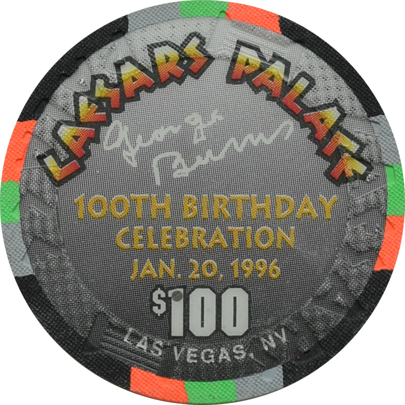 Caesars Palace Casino Las Vegas Nevada $100 George Burns Chip 1995