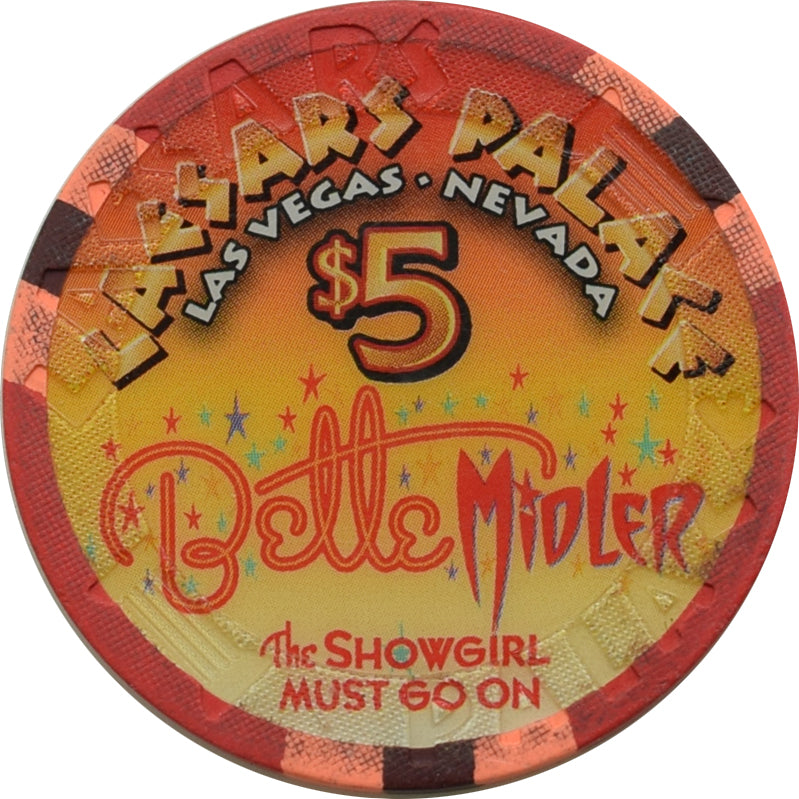 Caesars Palace Casino Las Vegas Nevada $5 Bette Midler Chip 2008