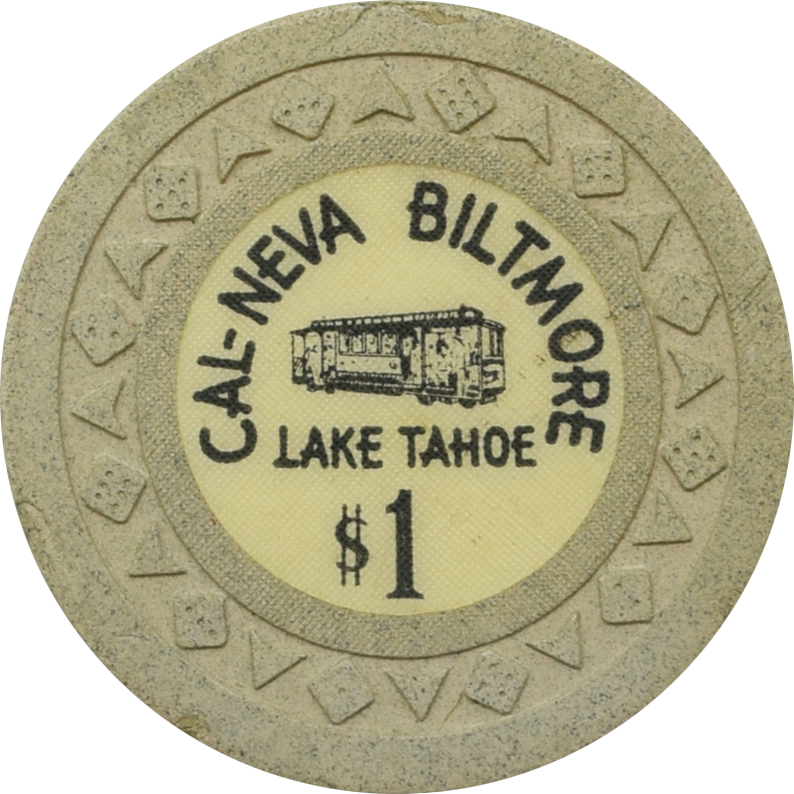 Cal-Neva Biltmore Casino Lake Tahoe Nevada $1 Chip 1953