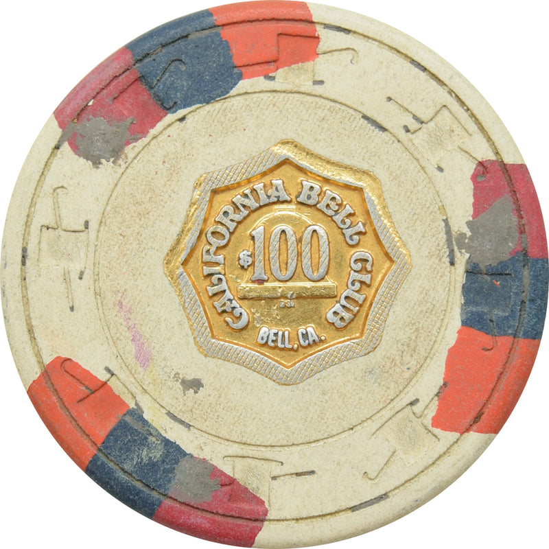 California Bell Club Casino Bell CA $100 Chip