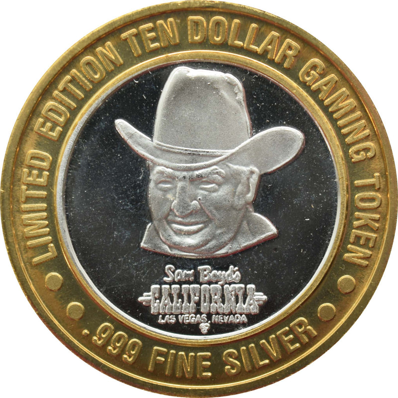 California Hotel Casino Las Vegas "Hawaii, The Big Island" $10 Silver Strike .999 Fine Silver 1996