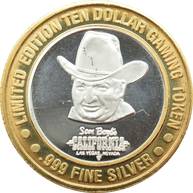 California Hotel Casino Las Vegas "Molokai, The Friendly Island" $10 Silver Strike .999 Fine Silver 1996