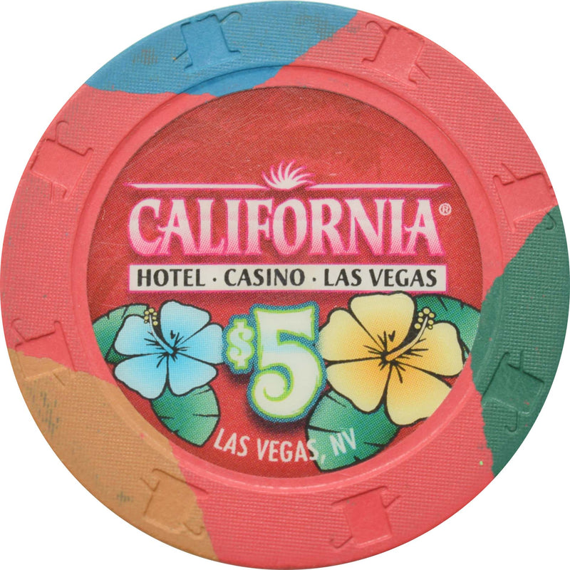 California Hotel Casino Las Vegas Nevada $5 Chip 2008