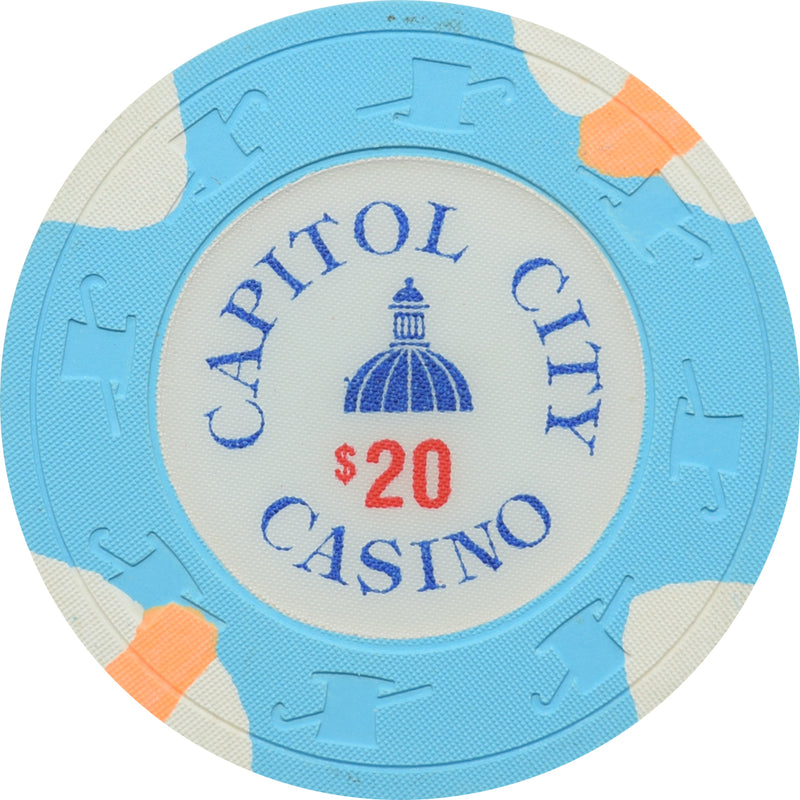 Capitol City Casino Sacramento CA $20 Chip