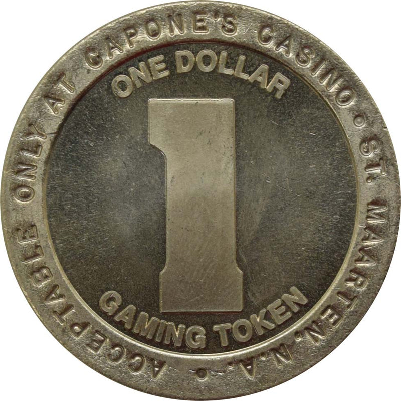 Capone's Casino St Maarten $1 Token 1993