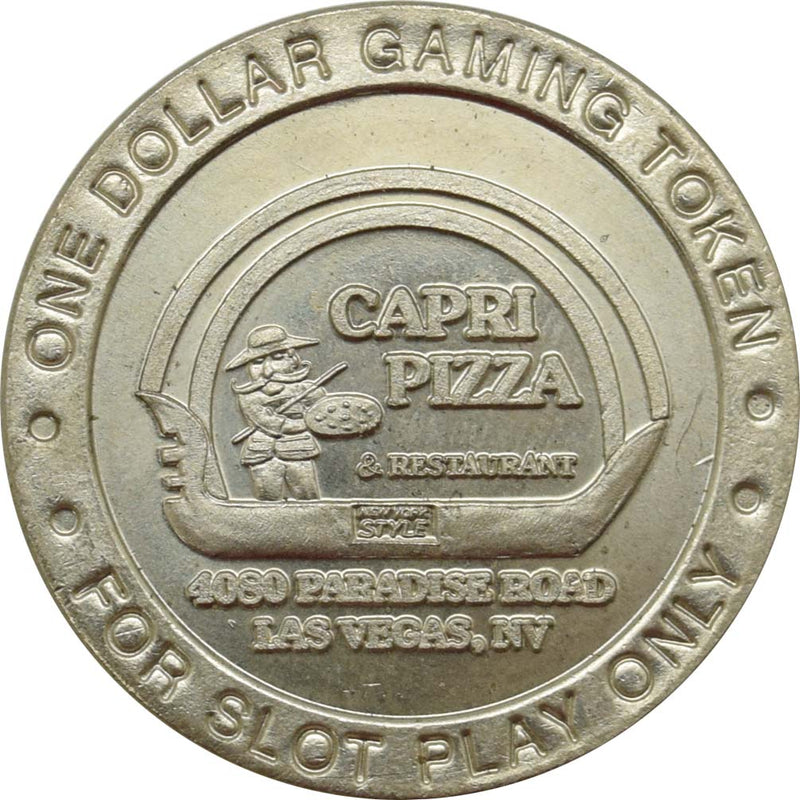 Capri Pizza & Restaurant Las Vegas Nevada $1 Token 1995