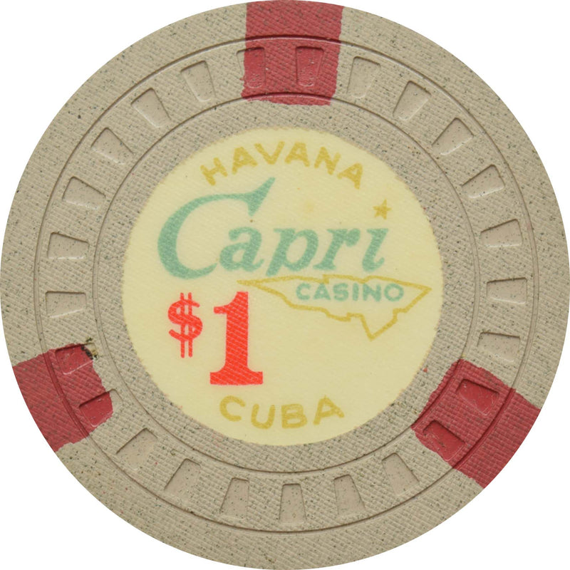 Capri Casino Havana Cuba $1 Chip