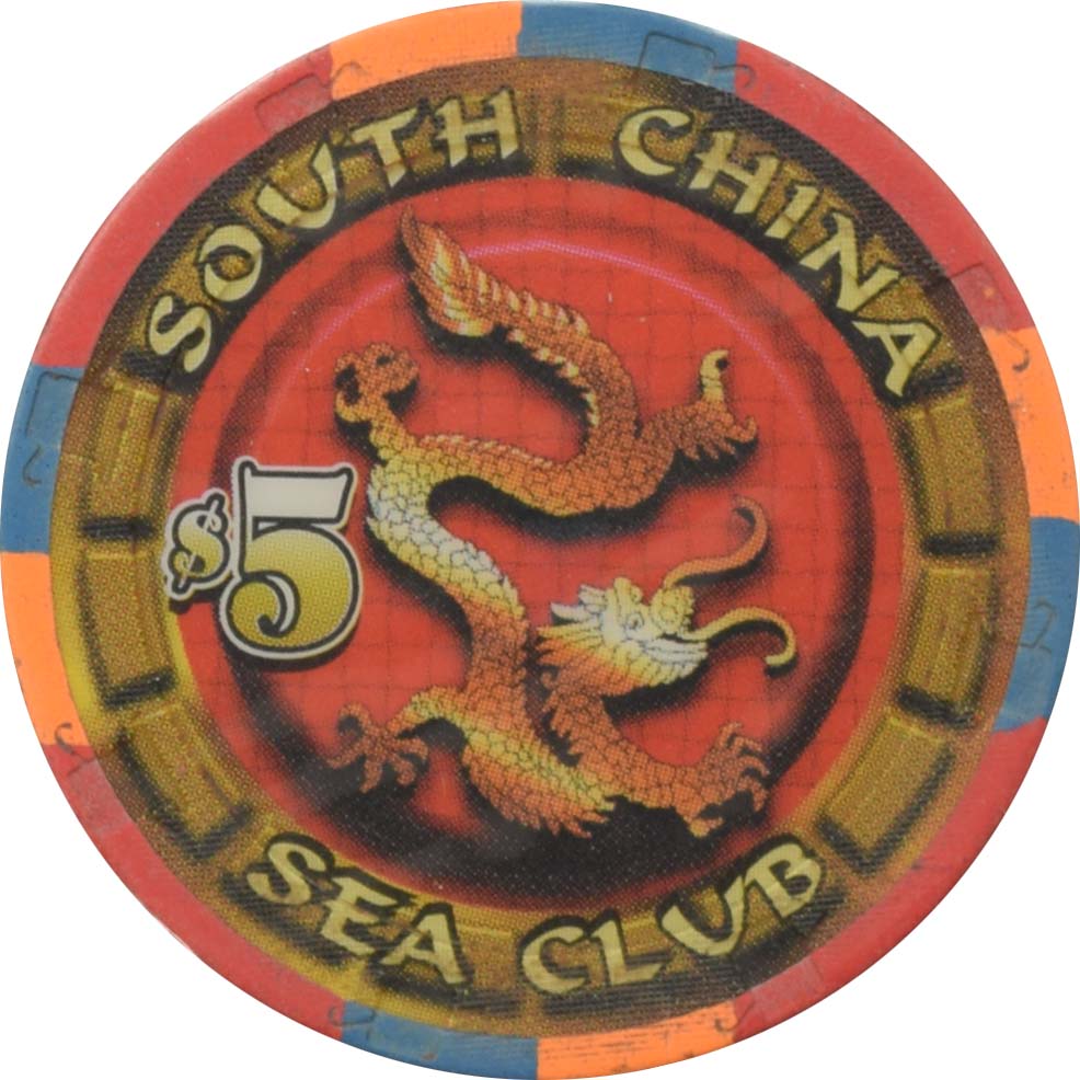 Carnival Victory Cruise Lines $5 South China Sea Club Chip #2