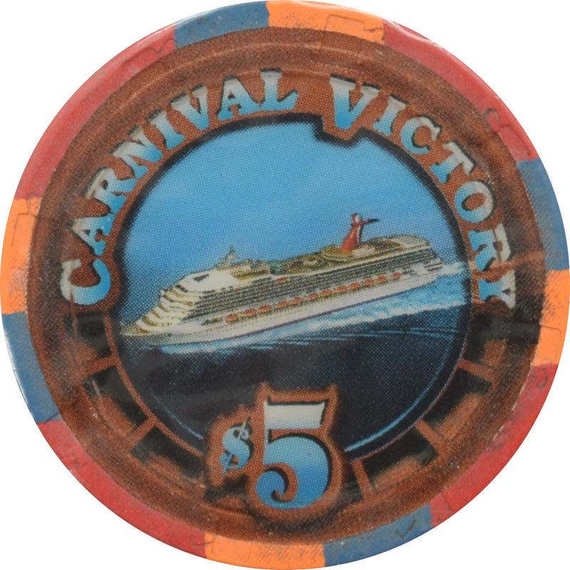 Carnival Victory Cruise Lines $5 South China Sea Club Chip