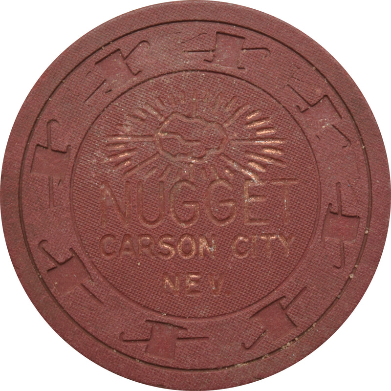 Carson City Nugget Casino Carson City Nevada $1 Chip 1959