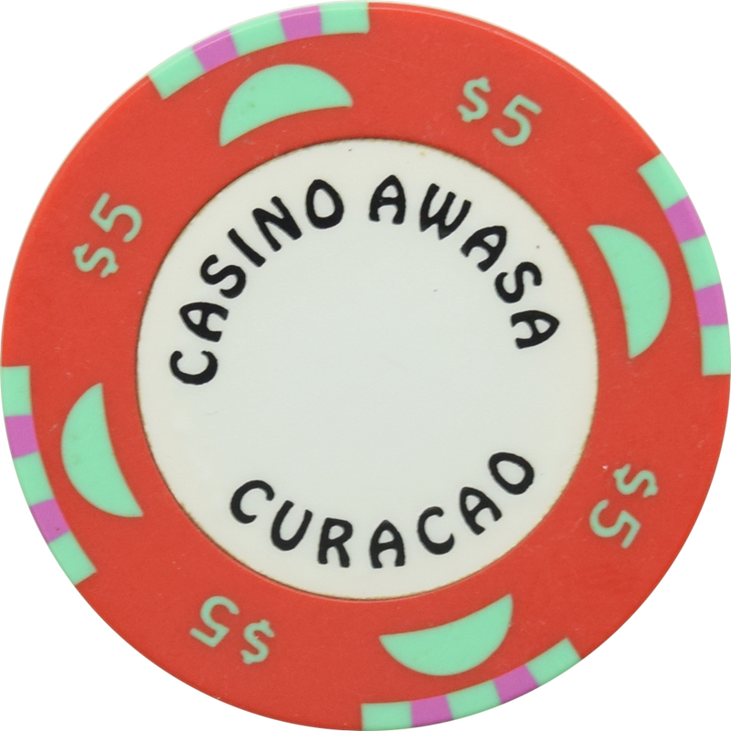 Casino Awasa Otrabanda Curacao $5 Red Chip