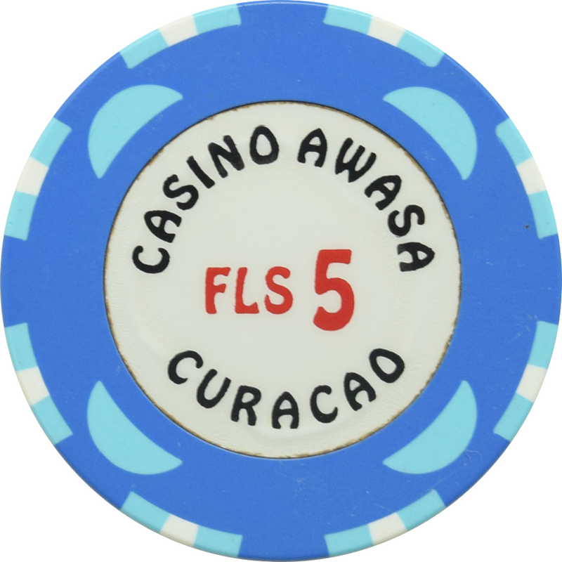 Casino Awasa Otrabanda Curacao $5 Dk Blue Chip