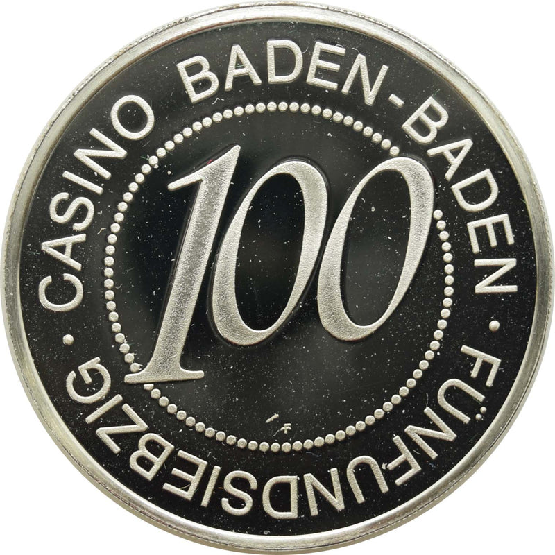 Casino Baden-Baden Germany 100 Euro Token