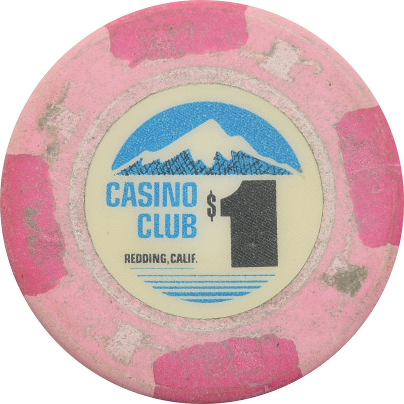 Casino Club Casino Redding CA $1 Chip