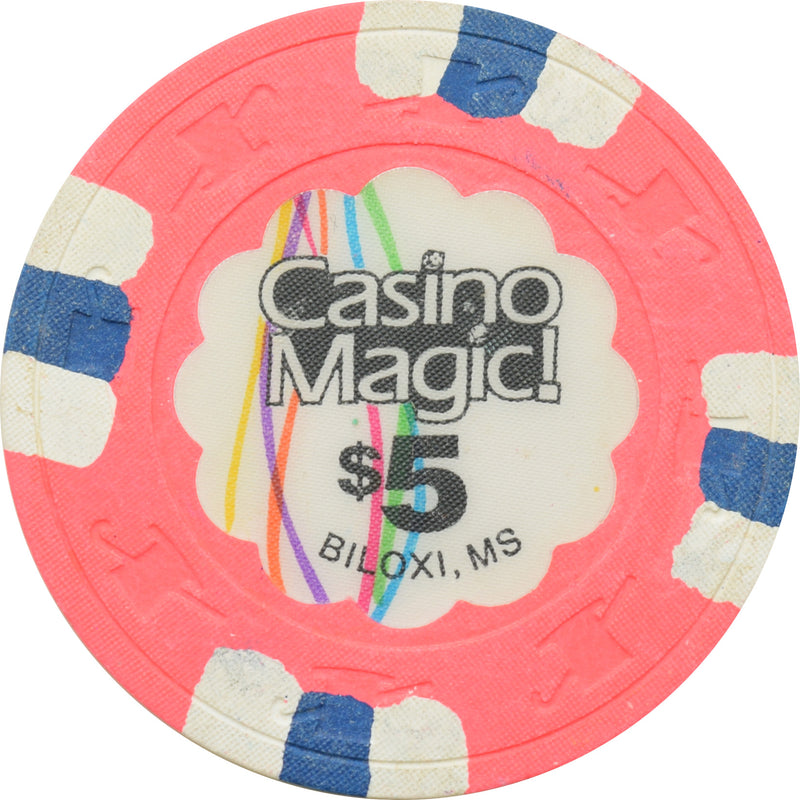 Casino Magic Biloxi Mississippi $5 Chip