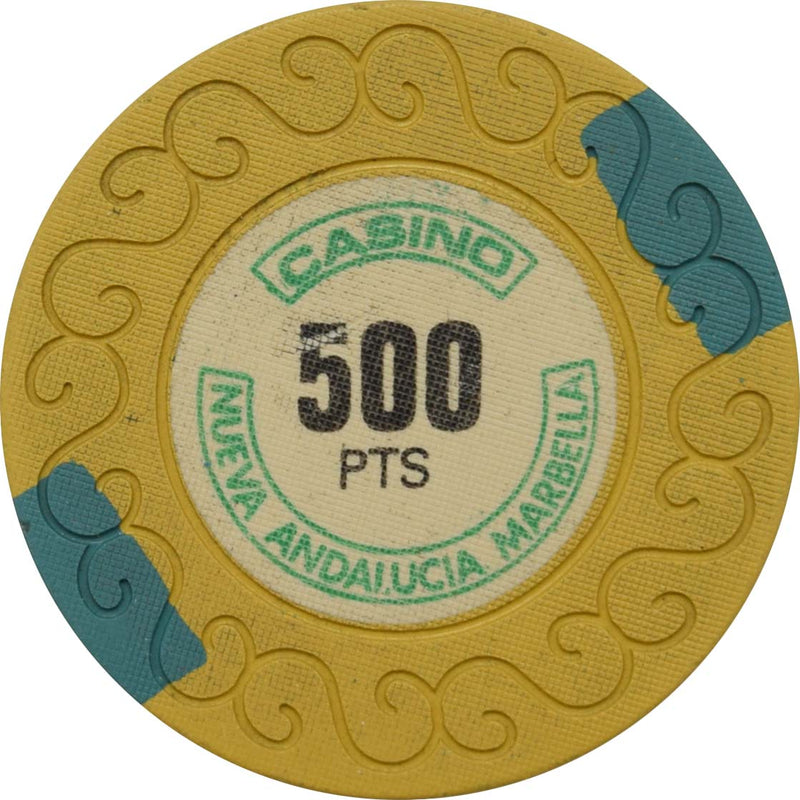 Casino Nueva Andalucia Marabella Spain 500 pts Scroll Chip