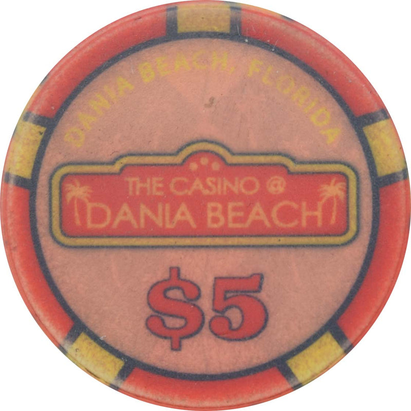 The Casino @ Dania Beach Dania Beach Florida $5 Chip