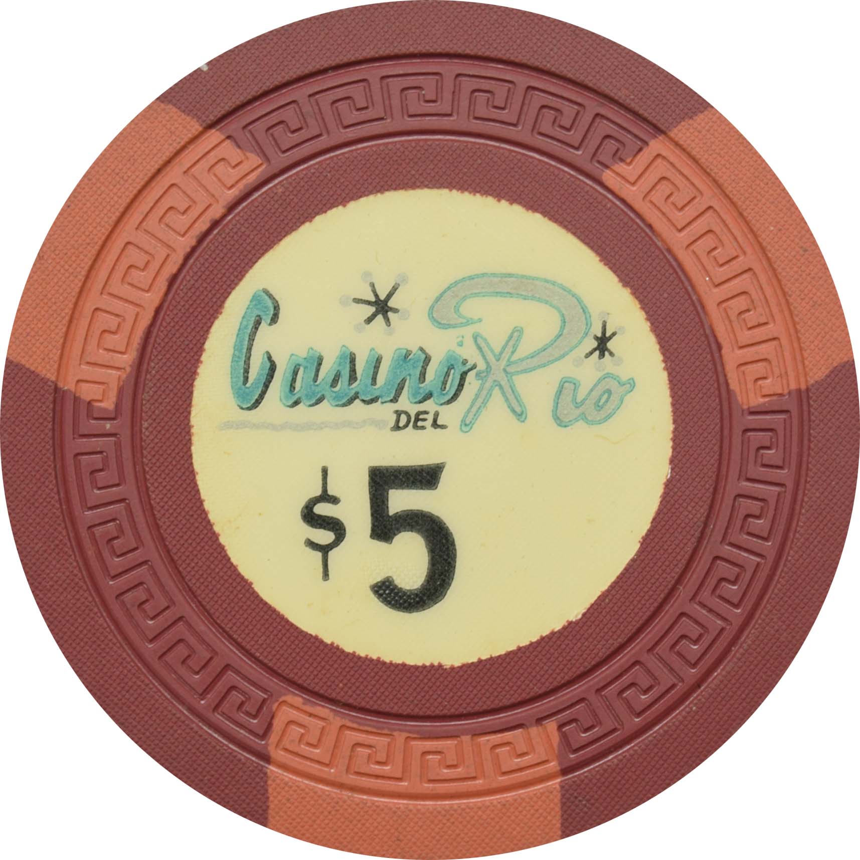 Casino Del Rio Havana Cuba $5 Chip