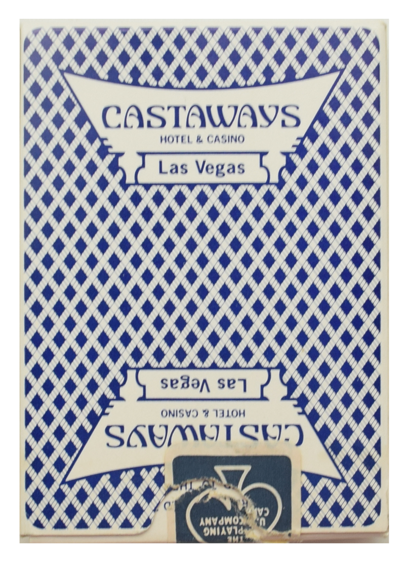 Castaways Casino Las Vegas Used Blue Playing Card Deck