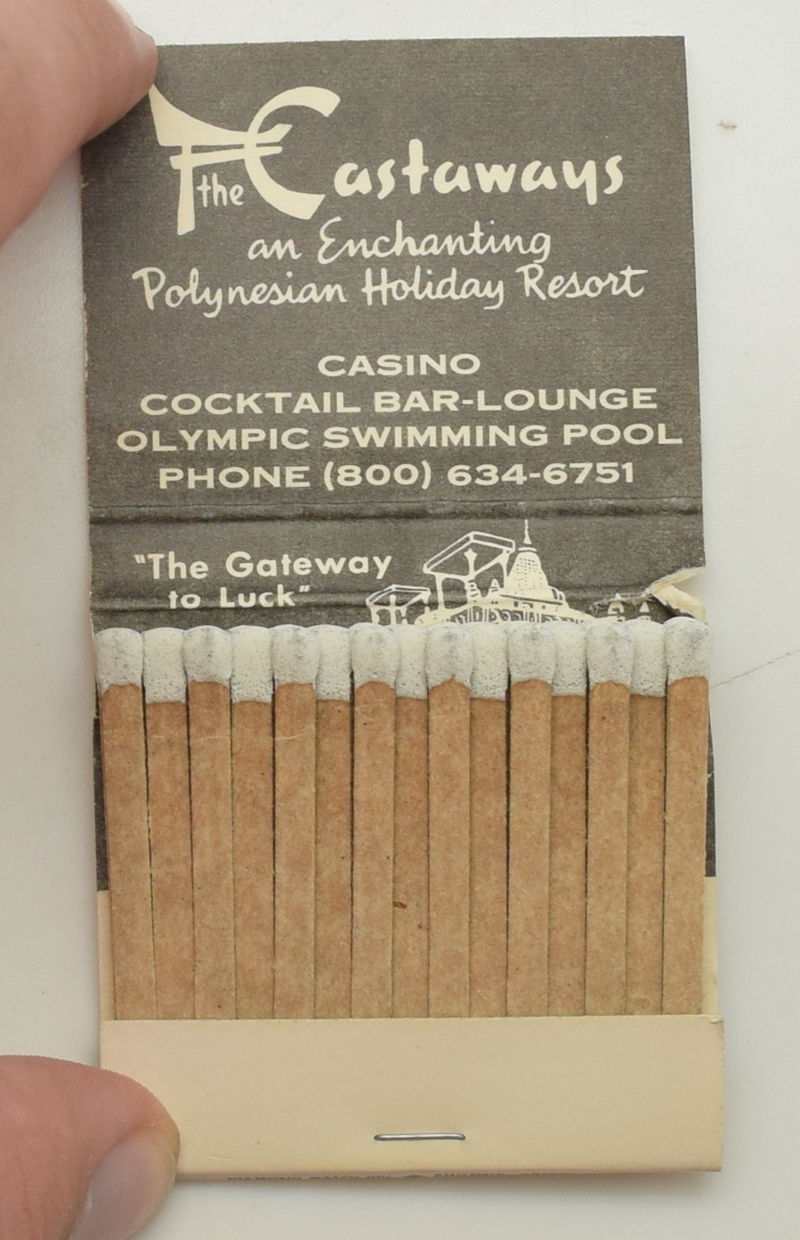 Castaways Casino Las Vegas Nevada 50 New Matchbooks "Palm Tree"