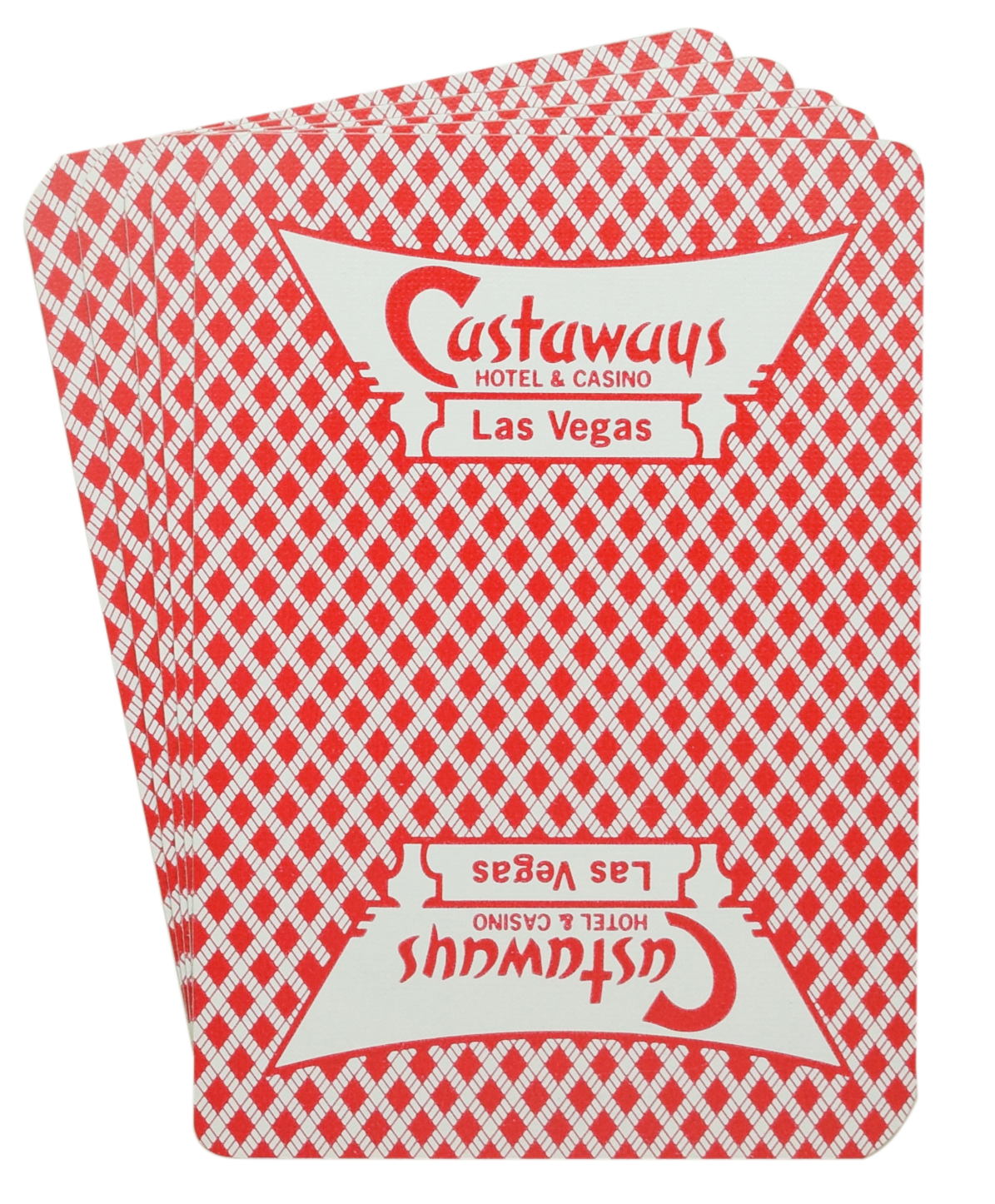 Castaways Casino Las Vegas Used Red Playing Card Deck