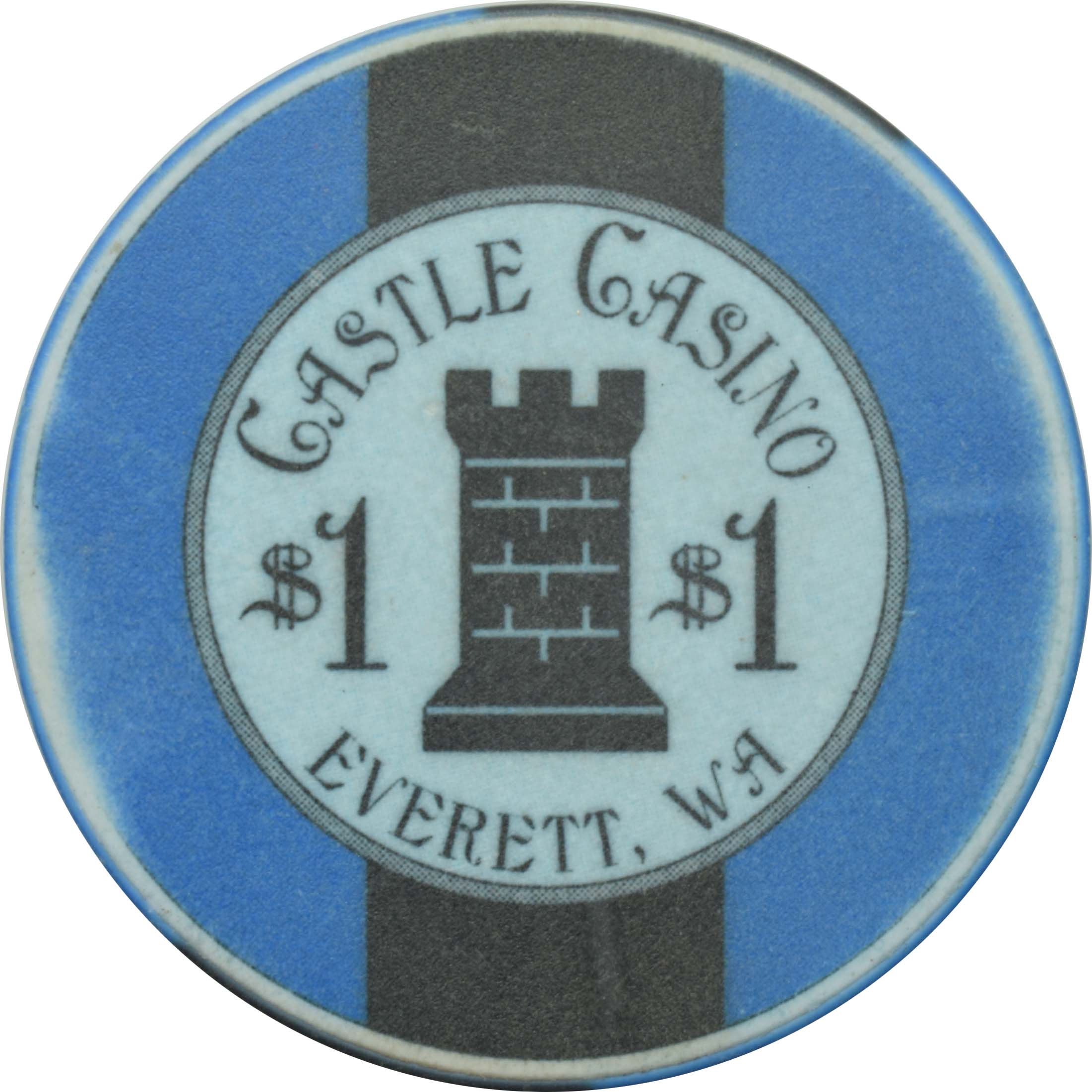 Castle Casino Everett Washington $1 Chip