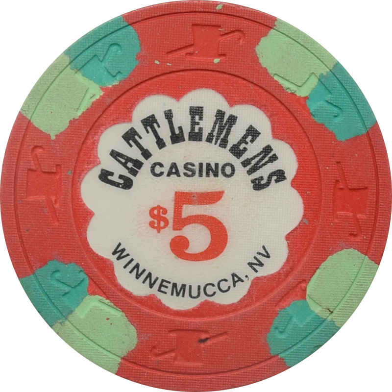 Cattlemens Casino Winnemucca Nevada $5 Chip 1985