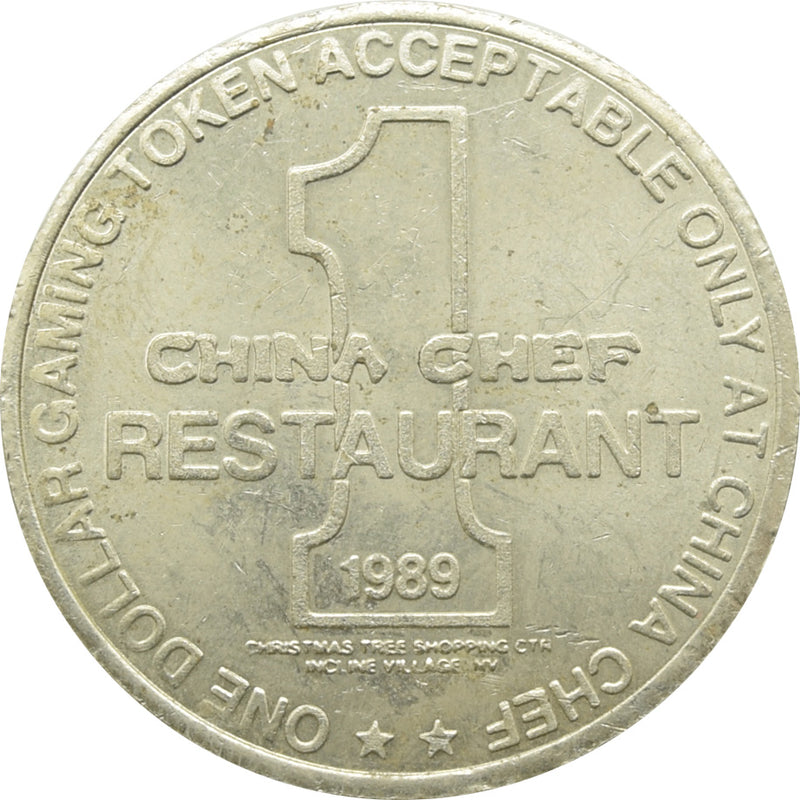 China Chef Restaurant Incline Village NV $1 Token 1989