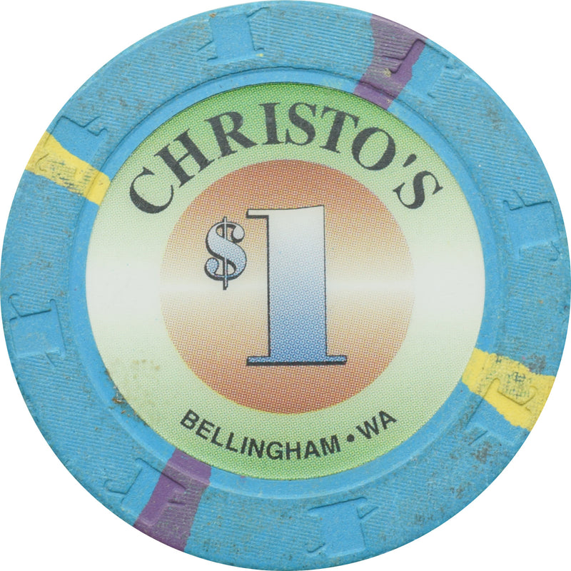 Christo's Casino Bellingham Washington $1 Chip