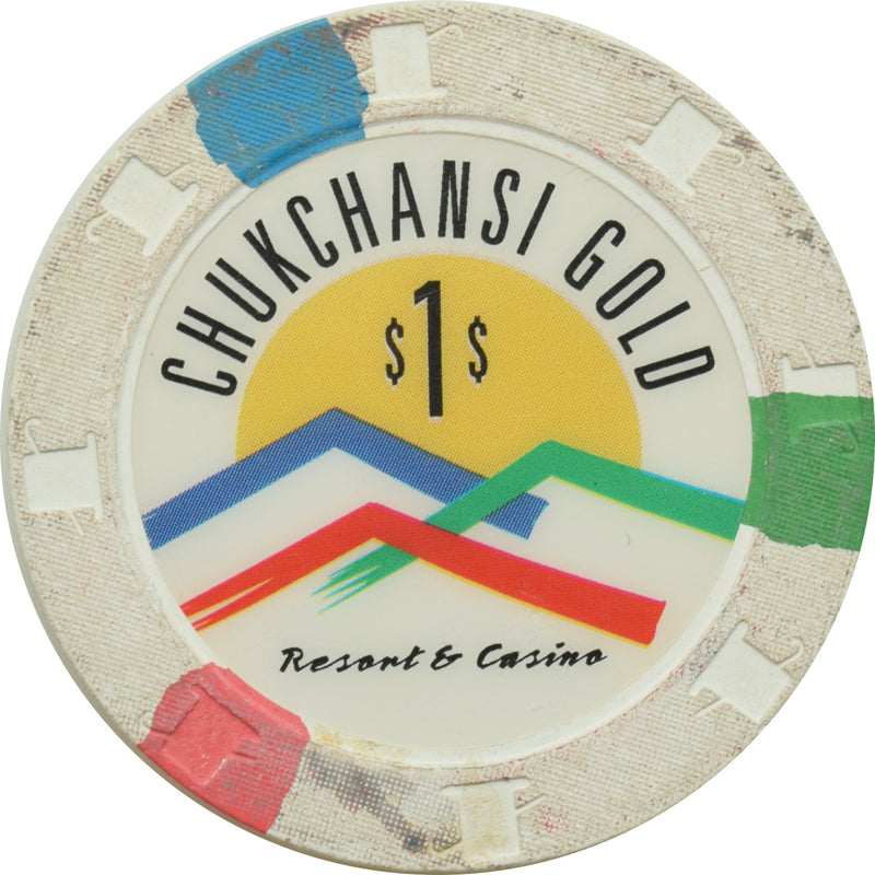 Chukchansi Gold Casino Coarsegold California $1 Chip