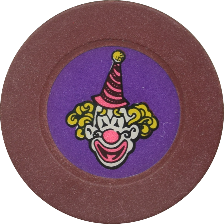 Circus Circus Casino Las Vegas Nevada Brown/Purple Roulette Chip 1990s