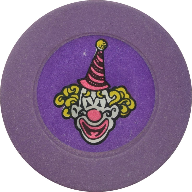 Circus Circus Casino Las Vegas Nevada Purple/Purple Roulette Chip 1990s