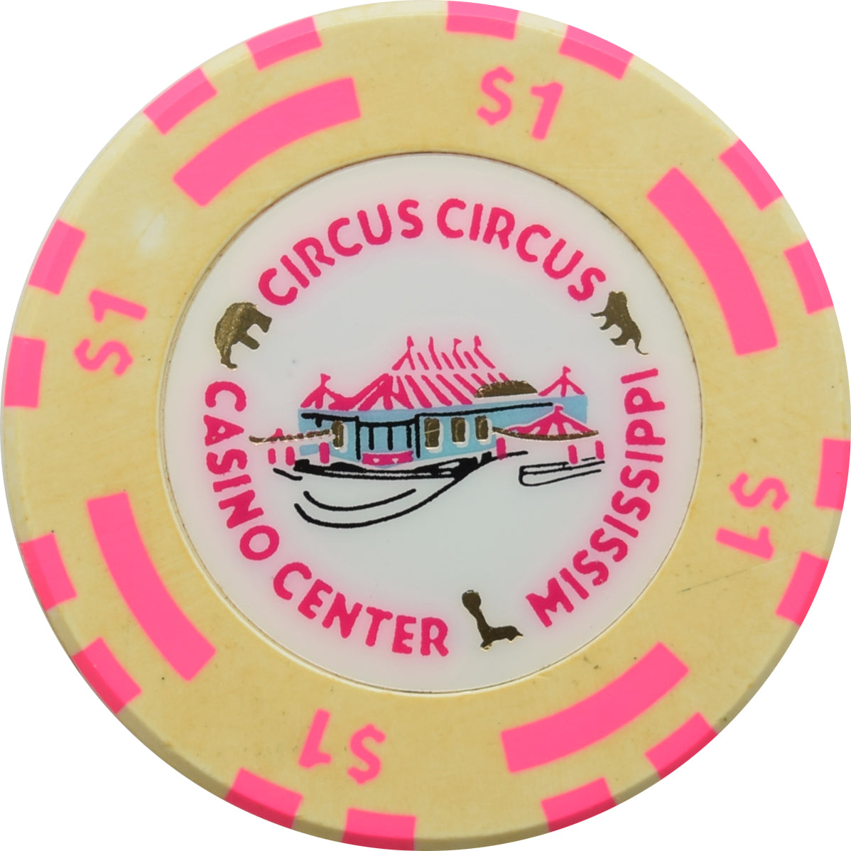 Circus Circus Casino Robinsonville Mississippi $1 Chip