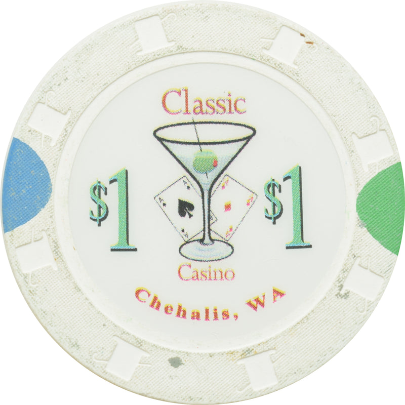 Classic Casino Chehalis Washington $1 Chip