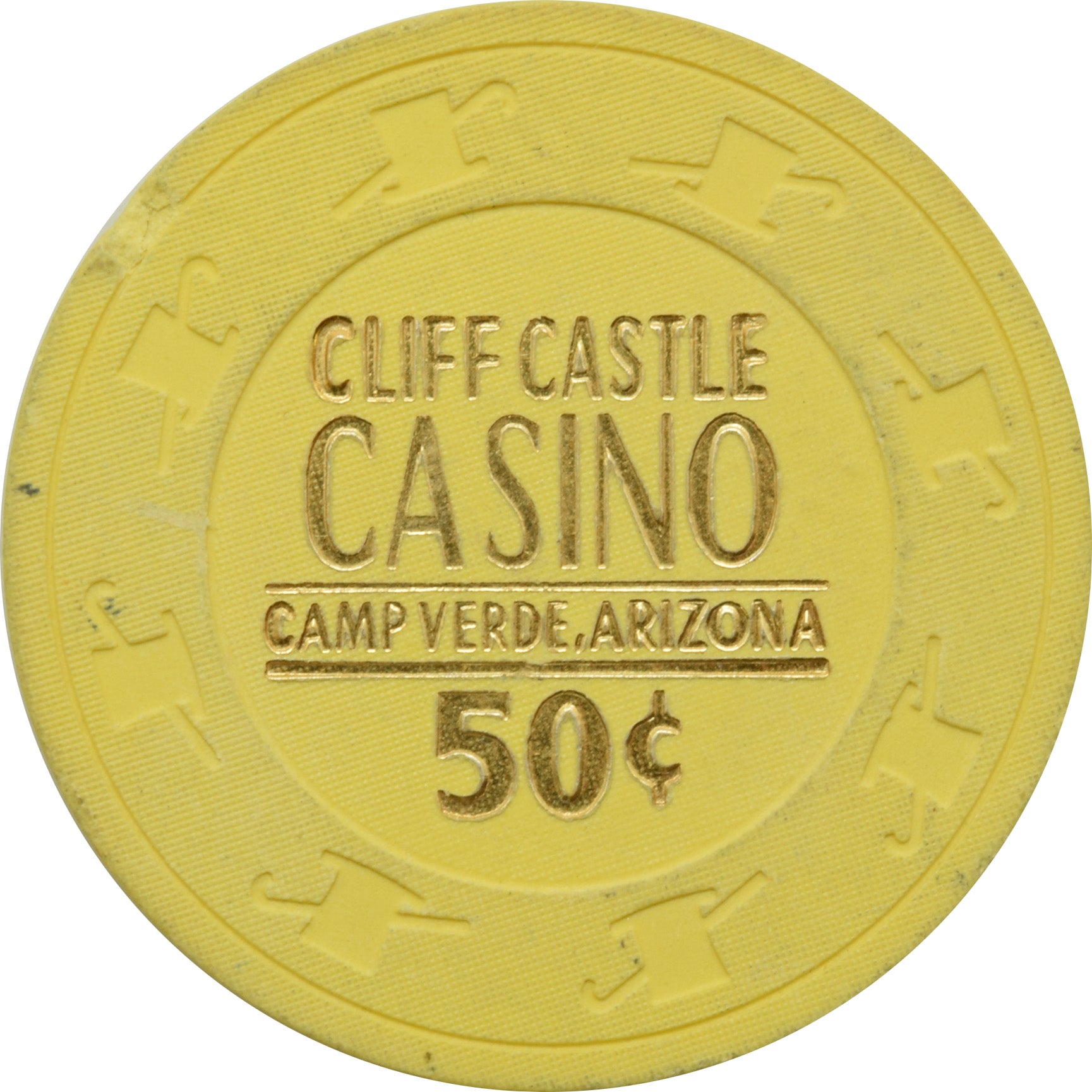 Cliff Castle Casino Camp Verde Arizona 50 Cent Chip